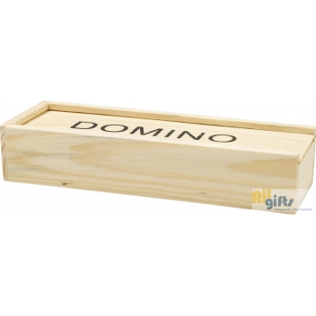 Bild des Werbegeschenks:Domino-Spiel in Holzbox Enid