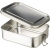 Edelstahl-Lunchbox Kasen zilver