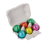 Eierdoosje 9,5 x 7 x 4 cm, gevuld met 6 paaseitjes