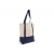 Einkaufstasche aus Baumwolle OEKO-TEX® 140g/m² 40x10x35cm donkerblauw