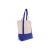 Einkaufstasche aus Baumwolle OEKO-TEX® 140g/m² 40x10x35cm blauw