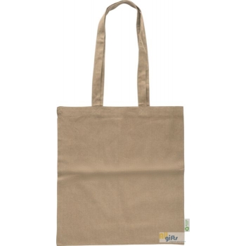 Bild des Werbegeschenks:Einkaufstasche aus recycelter Baumwolle (120 g/m²) Elara