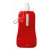 Faltbare Wasserflasche transparant rood