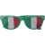 Fan Sonnenbrille aus Plexiglas Lexi groen/wit