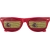 Fan Sonnenbrille aus Plexiglas Lexi rood/geel