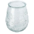 Faro Teelichthalter aus recyceltem Glas transparant