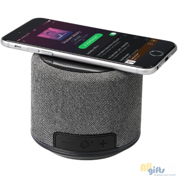 Bild des Werbegeschenks:Fiber 3W Bluetooth® Lautsprecher mit kabelloser Ladefunktion