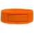 Frottier Stirnband 18 cm mit Label 9*3 cm oranje
