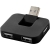 Gaia USB Hub mit 4 Anschlüssen zwart
