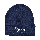 Gebreide muts met fleece navy