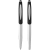 Geneva Stylus Kugelschreiber- und Tintenrollerset zilver/zwart