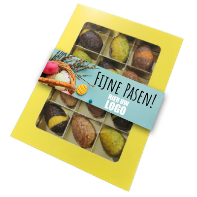 Bild des Werbegeschenks:Geschenkdoosje met 12 Praline eitjes