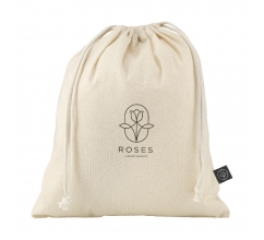 Gift Pouch Naturel GRS Recycled Cotton (150 g/m²) M bedrucken