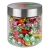 Glas 0,9 Liter gefüllt mit Süßigkeiten Metallic sweets