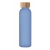 Glasflasche 500 ml transparant blauw