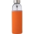 Glasflasche (500ml) mit einem Neoprenhülle Nika oranje