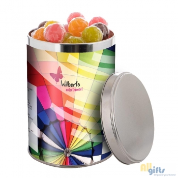 Bild des Werbegeschenks:Große Dose 1,3L gefüllt mit Süßigkeiten