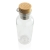 GRS rPET Flasche with Bambusdeckel und Griff transparant