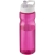 H2O Active® Base 650 ml Sportflasche mit Ausgussdeckel magenta/wit