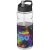 H2O Active® Base 650 ml Sportflasche mit Ausgussdeckel transparant/zwart