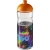 H2O Active® Base 650 ml Sportflasche mit Stülpdeckel transparant/oranje