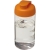 H2O Active® Bop 500 ml Sportflasche mit Klappdeckel transparant/oranje