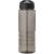 H2O Active® Eco Treble 750 ml Sportflasche mit Stülpdeckel  Charcoal/Zwart