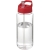 H2O Active® Octave Tritan™ 600 ml Sportflasche mit Ausgussdeckel transparant/rood