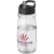 H2O Active® Pulse 600 ml Sportflasche mit Ausgussdeckel transparant/zwart