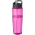 H2O Active® Tempo 700 ml Sportflasche mit Ausgussdeckel roze/zwart
