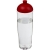 H2O Active® Tempo 700 ml Sportflasche mit Stülpdeckel transparant/ rood