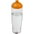 H2O Active® Tempo 700 ml Sportflasche mit Stülpdeckel transparant/ oranje