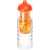 H2O Active® Treble 750 ml Flasche mit Kuppeldeckel und Infusor transparant/ oranje
