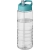 H2O Active® Treble 750 ml Sportflasche mit Ausgussdeckel Transparant/ Aqua blauw