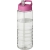 H2O Active® Treble 750 ml Sportflasche mit Ausgussdeckel Transparant/ Roze