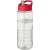 H2O Active® Treble 750 ml Sportflasche mit Ausgussdeckel transparant/ rood