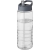 H2O Active® Treble 750 ml Sportflasche mit Ausgussdeckel Transparant/ Storm grey
