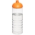 H2O Active® Treble 750 ml Sportflasche mit Kuppeldeckel transparant/ oranje