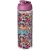 H2O Active® Vibe 850 ml Sportflasche mit Klappdeckel Transparant/roze