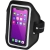 Haile reflektierendes Smartphone Armband mit transparenter Abdeckung zwart