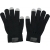 Handschuhe aus Acryl Elena zwart