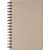 Hardcover-Notizbuch aus recyceltem Karton Caleb bruin