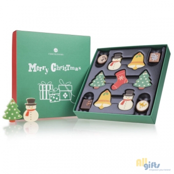 Bild des Werbegeschenks:Holly Jolly Xmas XL - Pralines en chocolade Kerstchocolade