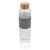 Impact Borosilikat-Glasflasche mit Bambusdeckel transparant