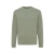 Iqoniq Denali ungefärbt. Rundhals-Sweater aus recycelter BW heather green