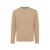 Iqoniq Denali ungefärbt. Rundhals-Sweater aus recycelter BW heather brown