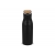 Isolier-Flasche mit Bambusdeckel, 500ml zwart