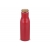 Isolier-Flasche mit Bambusdeckel, 500ml donker rood
