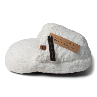 Bild des Werbegeschenks:JENS Living Teddy Voetenwarmer Wit