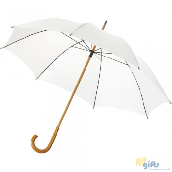 Bild des Werbegeschenks:Jova 23" Regenschirm mit Holzstange und -griff